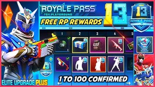 THÔNG TIN THÊM VỀ PHẦN THƯỞNG ROYALE PASS SEASON 13 LEVER 1 ĐẾN 100 |  || PUBG MOBILE