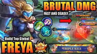 FREYA BEST BUILD 2024 | TOP GLOBAL FREYA BUILD | FREYA GAMEPLAY | MOBILE LEGENDS