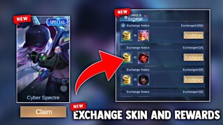 FREE? EXCHANGE FREE SPECIAL SKIN AND ELITE SKIN + OTHER REWARDS! FREE SKIN! NEW EVENT | MLBB 2022