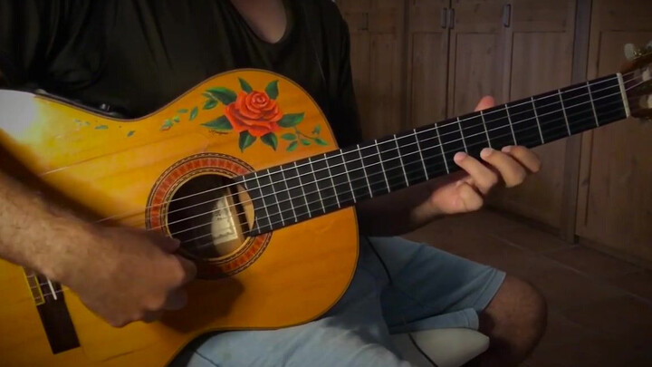 Pertunjukan gitar Flamenco【SpongeBob】oleh LucasGitanoFamily
