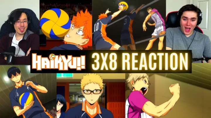 REACTING to *3x8 Haikyuu* TSUKKI IS BACK!!! (First Time Watching) Sports Anime