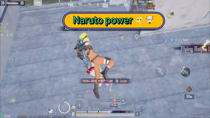 PUBG BGMI Naruto power 😶‍🌫️🔥