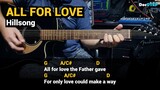 ALL FOR LOVE - Hillsong (Guitar Tutorial with Chords Lyrics)