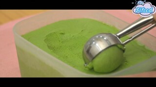 Kem matcha bánh mochi 2 #amthuc