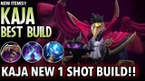 KAJA 1-SHOT BUILD!! | Kaja Best Build in 2021 | Kaja Build and Emblem Set - Mobile Legends