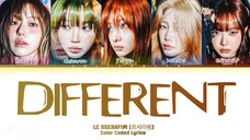 LE SSERAFIM (르세라핌) - 'DIFFERENT' Lyrics (Color Coded Lyrics)