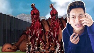 MONSTER ATTACK ON TITAN TERNYATA BENAR NYATA!! REACTION JAM 3 PAGI😱 #TERSERAM
