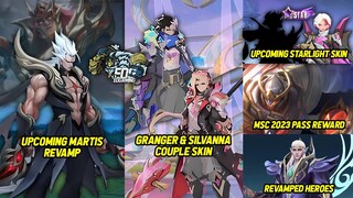 Upcoming Martis Revamp,Silvanna Granger Couple Skin, MSC 2023 Pass Reward | MLBB Upcoming New Update