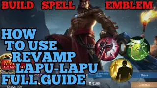 How to use Lapu Lapu revamp guide best build mobile legends