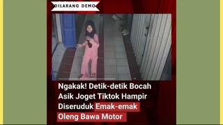 Momen ini terjadi di Pasar Munjul Pandeglang, si adek lagi asik joget TikTok di pasar, tiba-tiba ibu