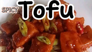 Sarap anghang tong SPICY TOFU #cooking #yummy #recipe #food#pinoyfood #pilipinofood #trending