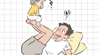 当爸爸陪睡觉～