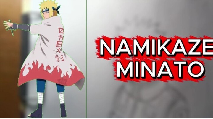 I DRAW NAMIKAZE MINATO FROM NARUTO SHIPPUDEN