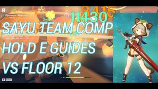 SAYU TEAM COMPS HOLD E GUIDES VS FLOOR 12