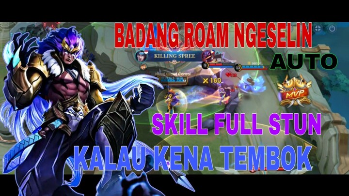 ROAM TANK FULL STUN DALAM CATATAN KENA TEMBOK!! NGESELIN AUTO MVP BRO!! EASY WIN