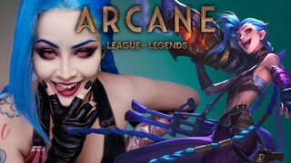 Jinx Makeup แต่งหน้าเป็น Jinx จาก Arcane สวย แสบมากแม่! | League of Legends | Soundtiss