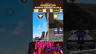 Perbedaan cara ngendok di jembatan mil #shorts #freefire
