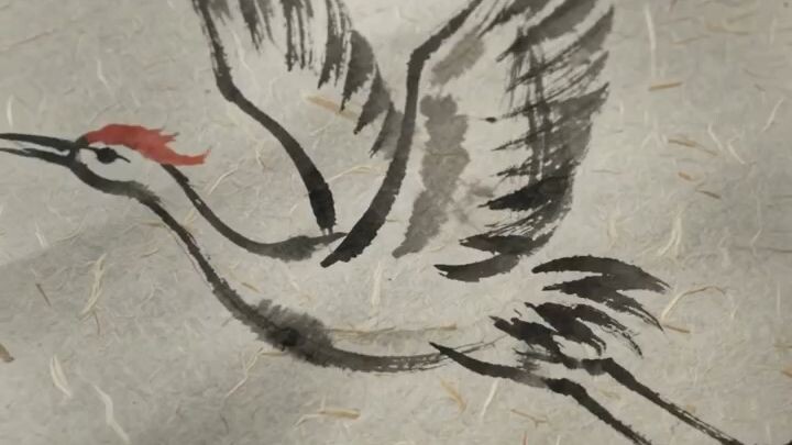 bird calligraphy colorful handwriting