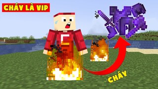 Minecraft Nhưng Càng Bị Cháy Thì Càng Vip