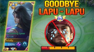 SORRY LAPU - LAPU UNLIMITED SHIELD YOU CAN'T BEAT MY ARLOTT!! | GLOBAL ARLOTT BEST BUILD - MLBB