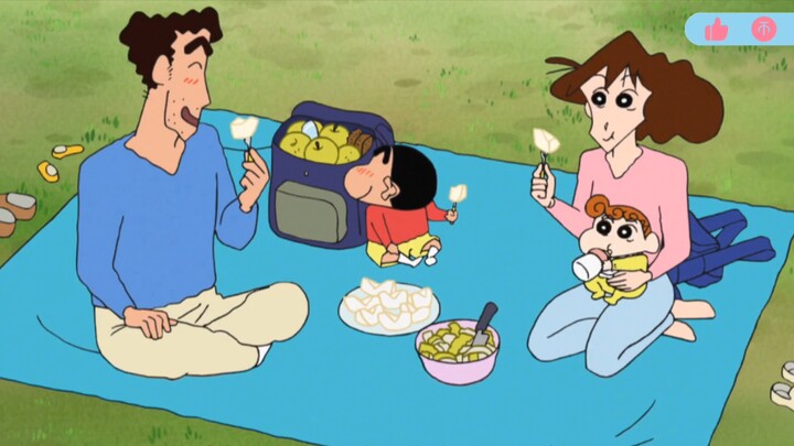 [Crayon Shin-chan phiên bản nước ngoài] Gia đình Nohara đến vườn lê ăn lê🍐~Còn có ông Ageo và ông Ma