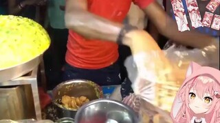 Guru dunia kucing asing "India·Crispy Ball" memiliki tangan yang terlalu kotor! 【Hiiro】Makanan jalan