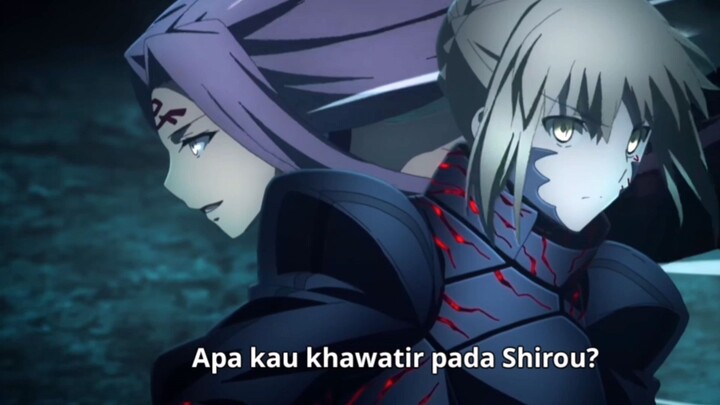 Battle epic Shirou, Rider vs Saber...