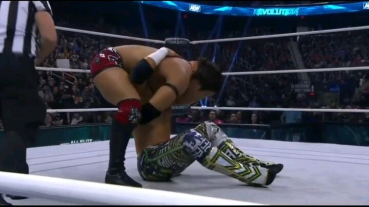 Takeshita vs Will Ospreay THIS IS A REAL FIGHT ? (AEW Revolution)