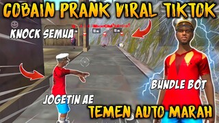 COBAIN PRANK VIRAL TIKTOK ❗BIKIN TEMEN EMOSI | FREE FIRE BATTLEGROUND
