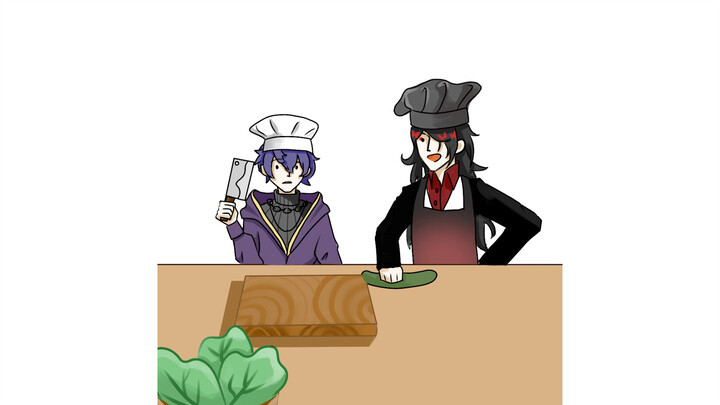 【voxto】Grumpy Chef and his assistant... About cucumber cutting?