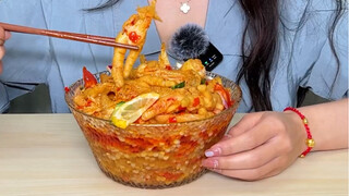 #เล็บไก่ไร้กระดูกรสเปรี้ยวเผ็ด ถ้าต่อราคาต้องลดครึ่งหนึ่ง...#ของกินที่นักชิมต้องมี#ขนมฮิตในโลกออนไลน