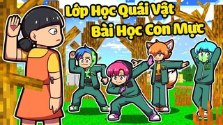 Lớp Học Quái Vật Tập 9 : HIHA HOÀN THÀNH BÀI HỌC CON MỰC CỦA THẦY HEROBRINE*TRÒ CHƠI CON MỰC 🤣😎