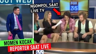 Bocor Saat Live..!! Deretan Momen Kocak Reporter Dan Pembawa Acara #11