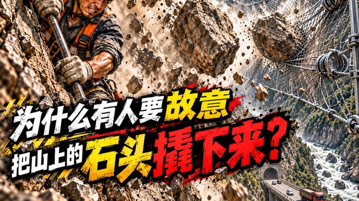 Why would someone deliberately pry stones loose from the mountain?