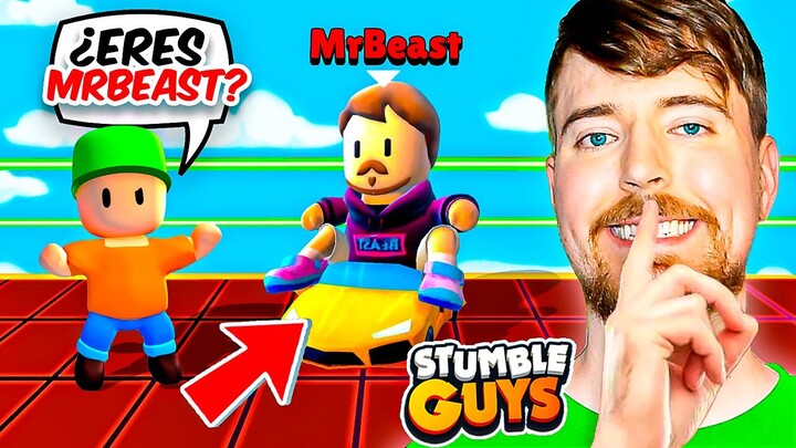 Me HAGO PASAR por MR BEAST en STUMBLE GUYS y ASÍ REACCIONAN…😱
