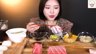 Thưởng thức Sashimi cá ngừ béo ngon 4 #MiuMiuFood