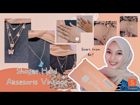 Shopee Haul Aksesoris (Cincin, Gelang, Kalung Vintage) 6RIBUAN | Ayu Rahayu