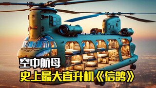 空中航母，史上最大直升机《信鸽》