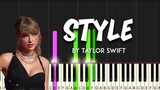Style by Taylor Swift piano tutorial / synthesia + sheet music & lyrics