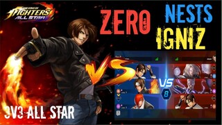 IORI ,KYO ,NESTS , Vs. IGNIZ ,ZERO , KYO NESTS 🔥🥶 | KOF ALLSTAR Vs. TEKKEN 7