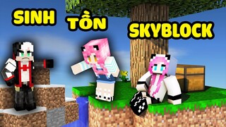 PANDA THỬ THÁCH SINH TỒN SKYBLOCK THẦN CHẾT TRONG MINECRAFT*CÙNG STEVE XEM LIVE STREAM CỦA REDHOOD