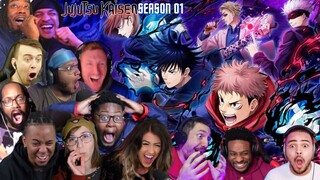 JUJUTSU KAISEN SEASON 01 BEST REACTION MOMENTS