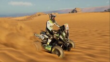 Quad Yamaha raptor 700 in Dakar Desert Rally. Enrico racing team
