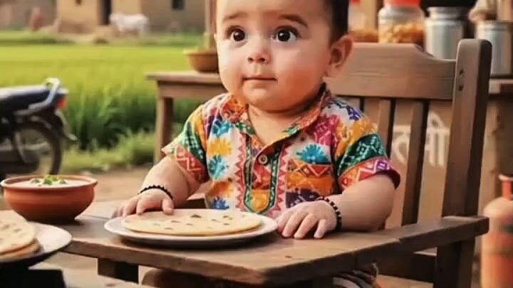 Funny cute baby 🍼