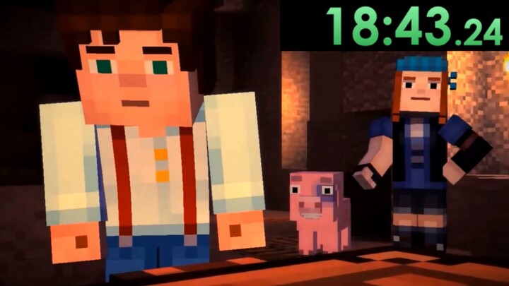 So Minecraft: Story Mode speedruns exist...