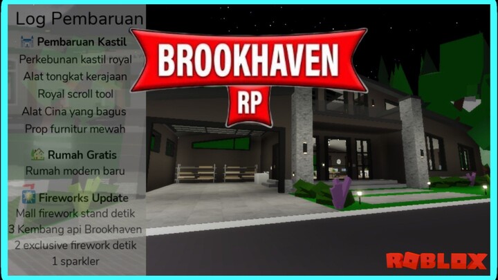 UPDATE BROOKHAVEN 🏡 RP NEW MODERN HOUSE & FIREWORKS | ROBLOX INDONESIA
