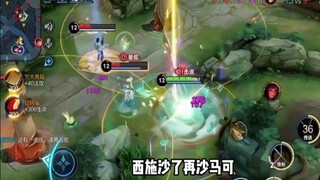 (Mo Lu Nu Wa) Di pertandingan Seratus Bintang, pimpin rekan tim dalam situasi 4 lawan 5 dengan ritme