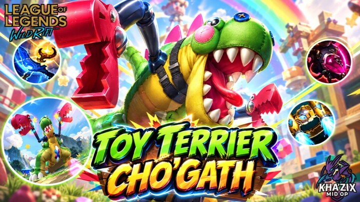 LOL Wild Rift : Toy Terrier Cho'Gath ONE-SHOT Enemies in Seconds! 💥