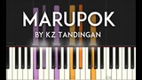 Marupok by KZ Tandingan Synthesia piano tutorial with free sheet music