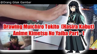 Drawing Muichiro Tokito (Hasira Kabut) Anime Kimetsu No Yaiba Part-1